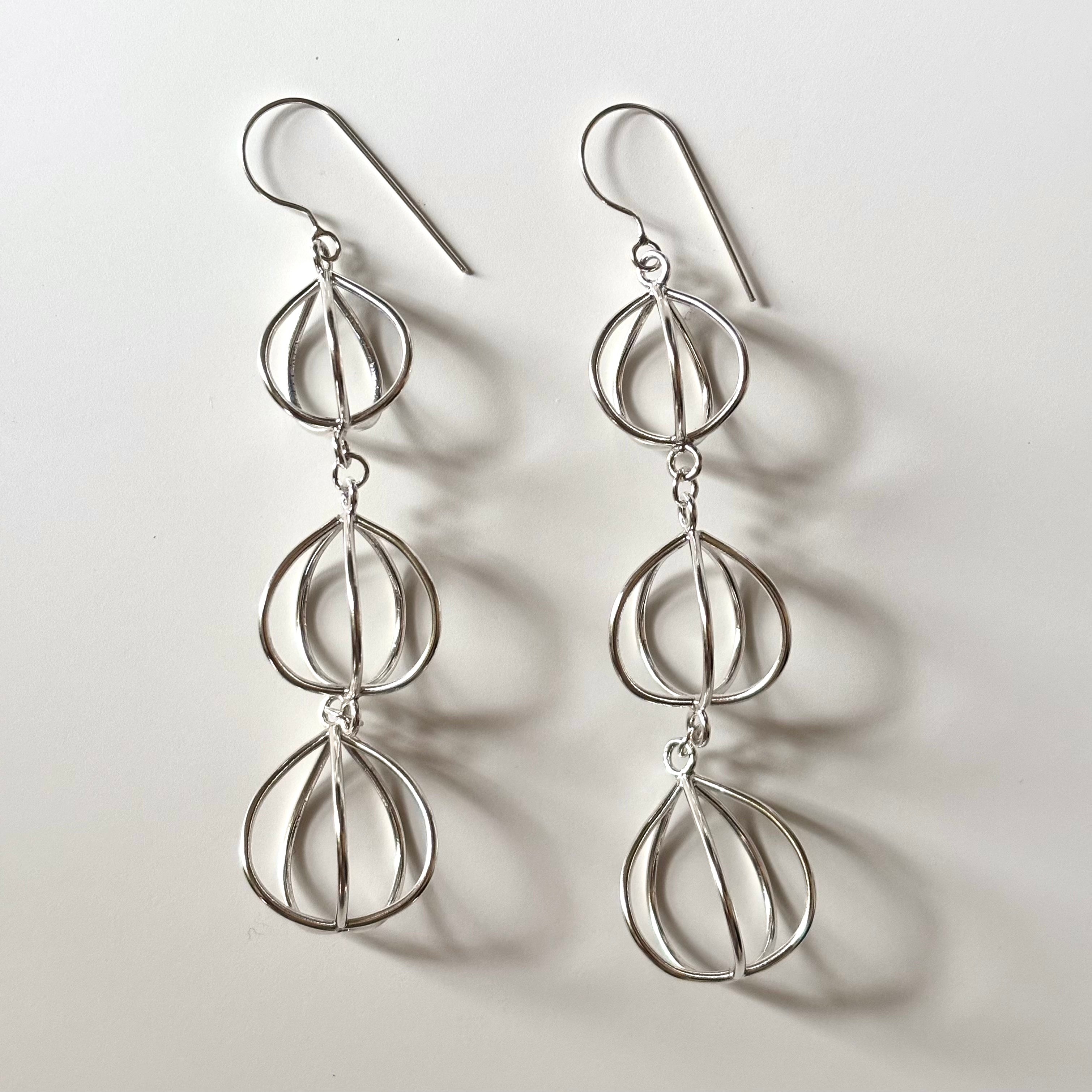 Ground Cherry Trio Earrings