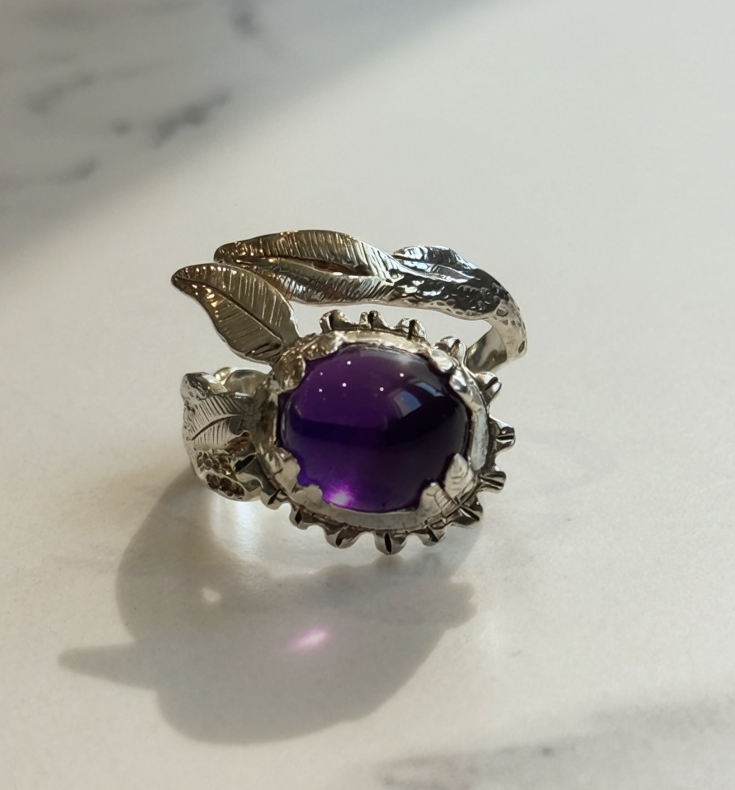Amethyst Tree Branch Ring