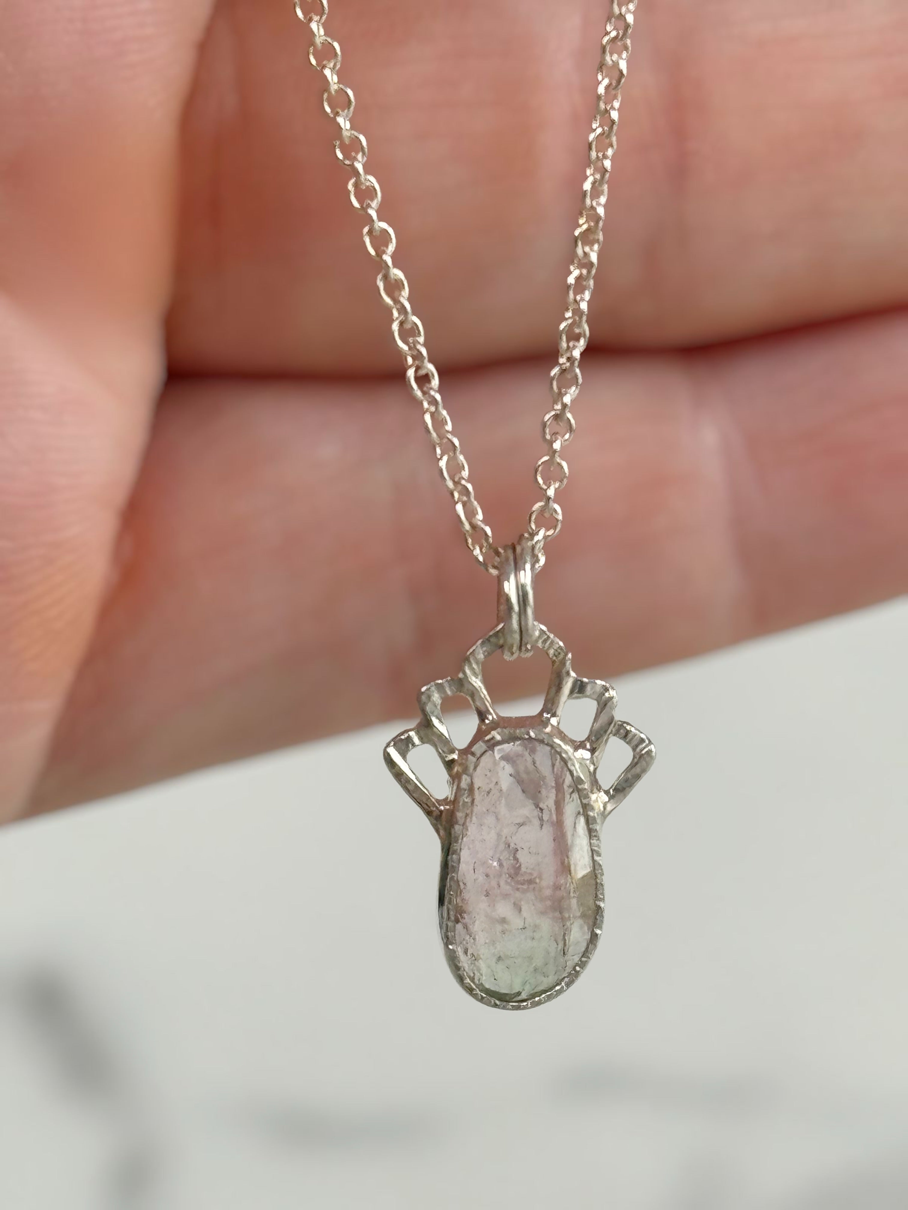 Art Deco Watermelon Tourmaline Necklace