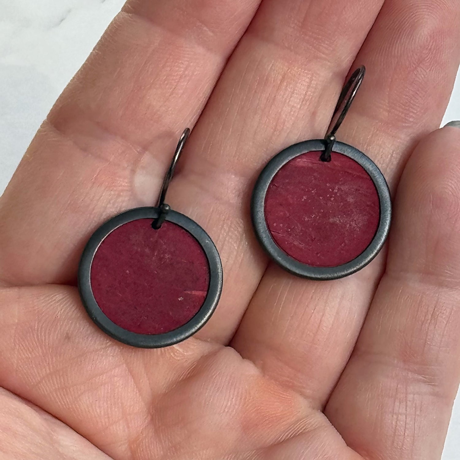 Dyed Coconut Shell Dangles