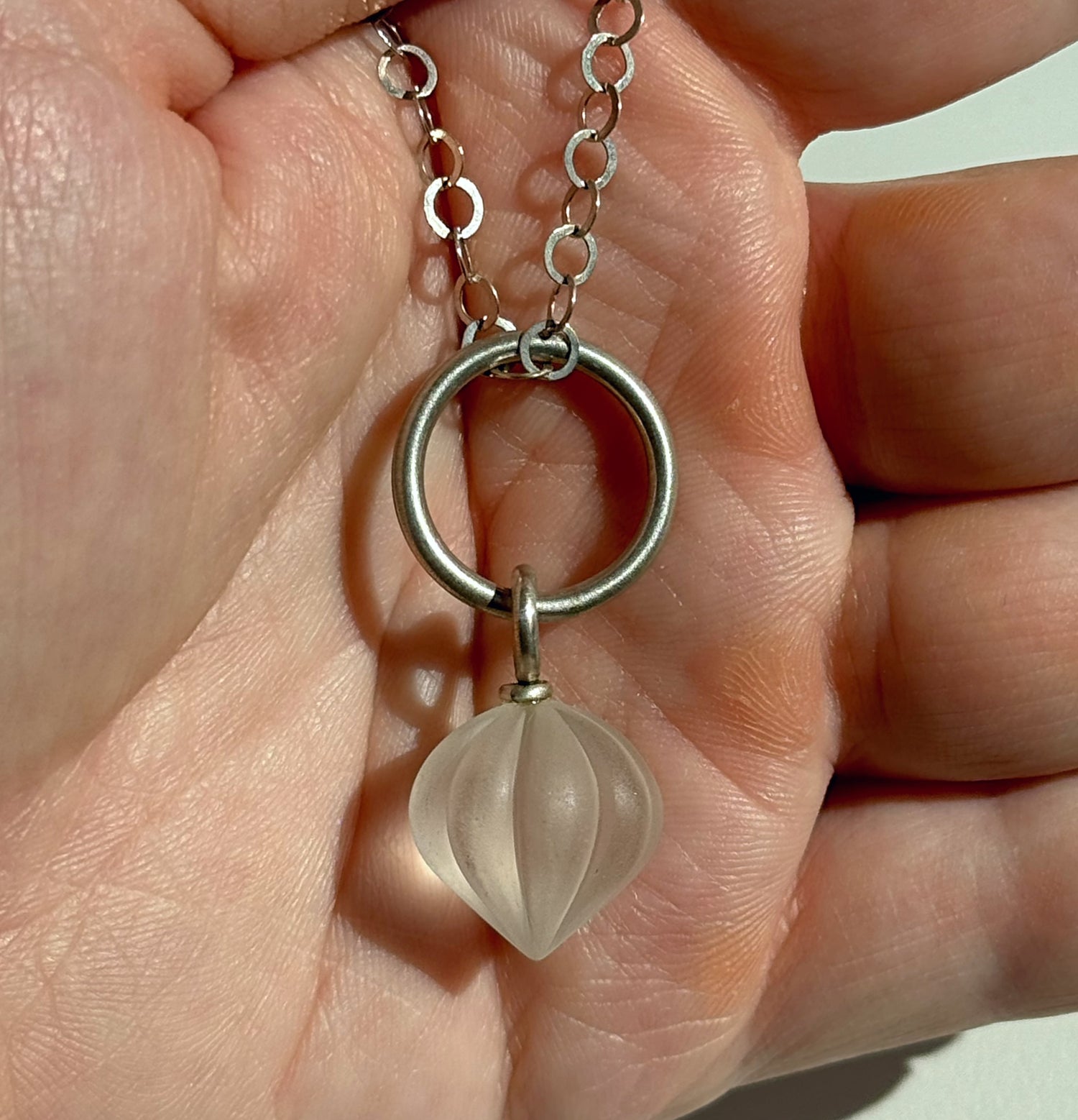 Fluted Drop Necklace