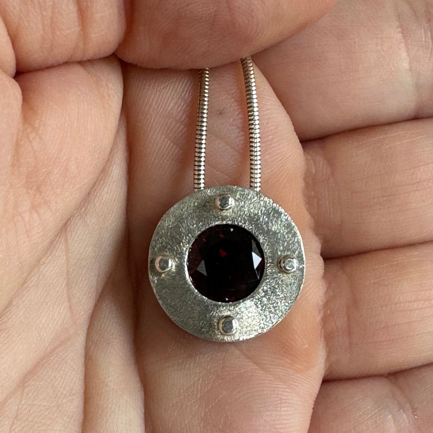 Garnet Strata Pendant