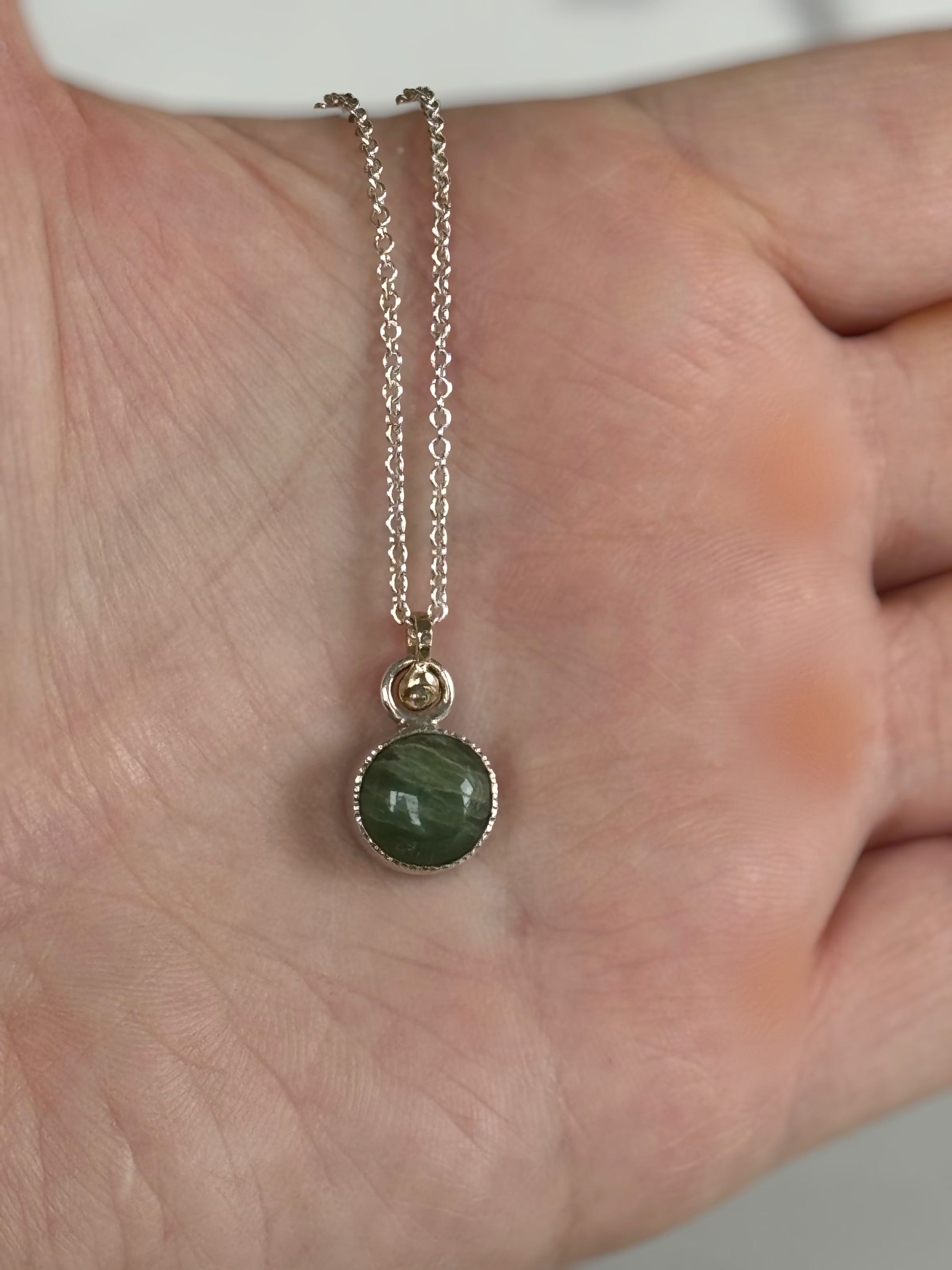 Green Aquamarine Necklace