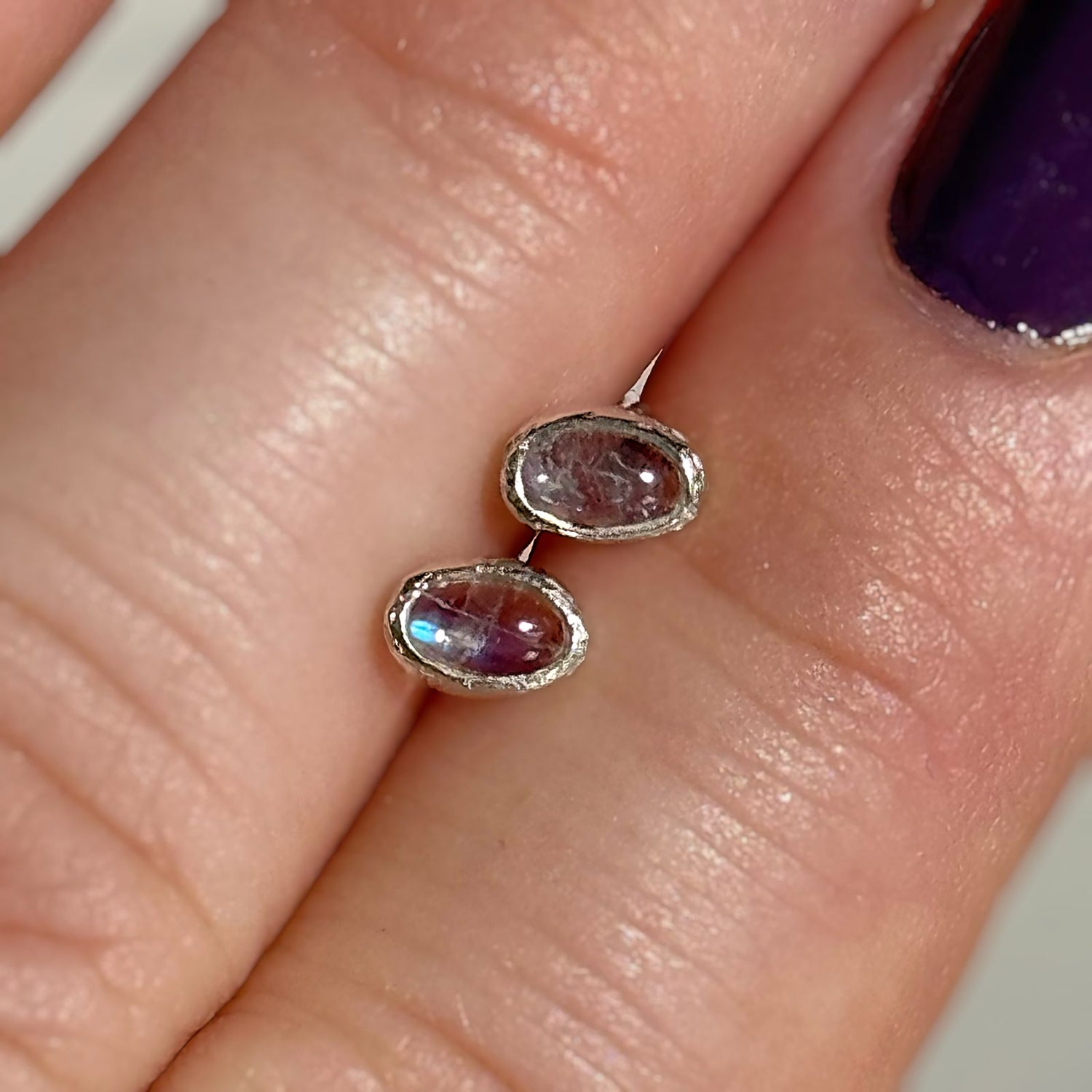 Mini Moonstone Earrings