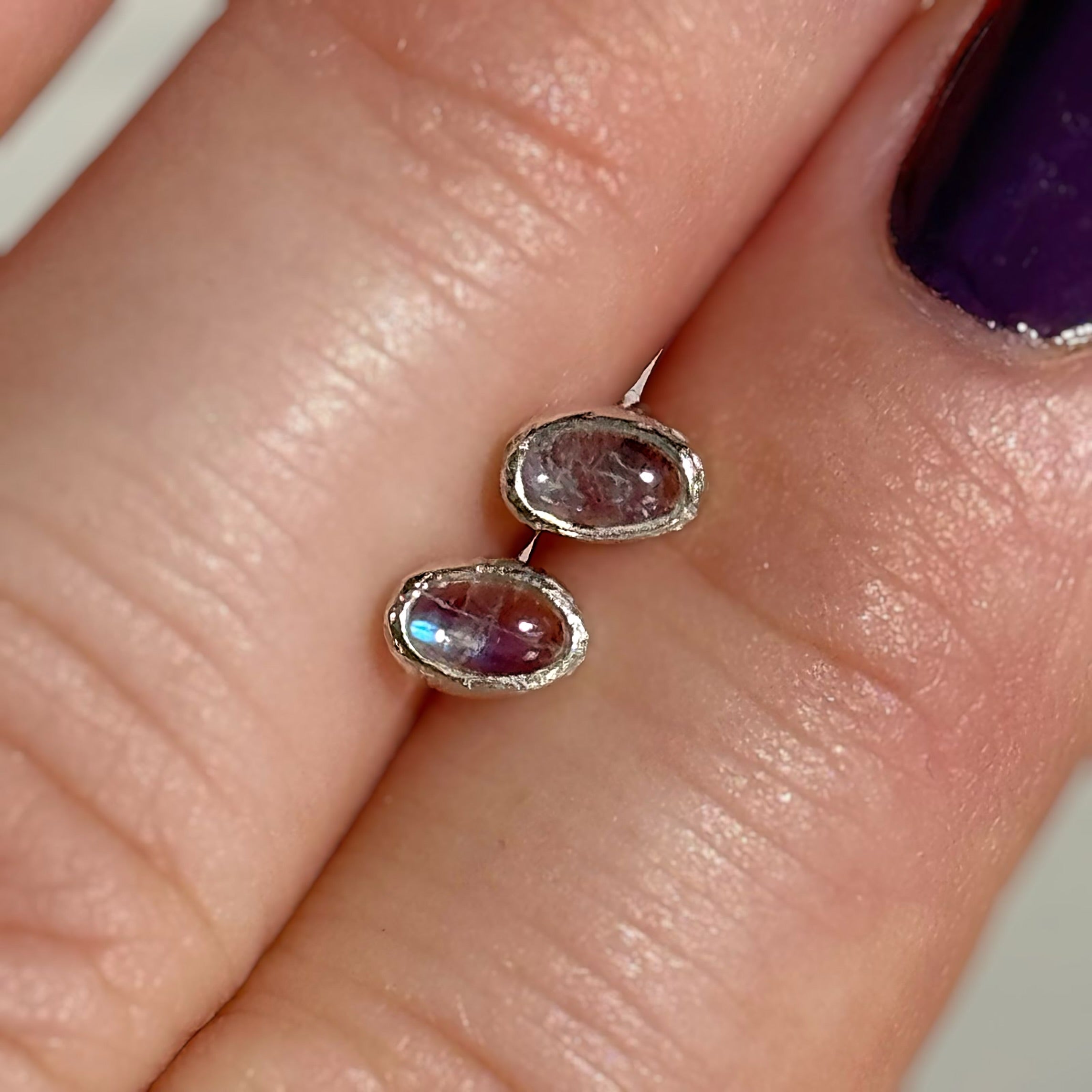 Mini Moonstone Earrings