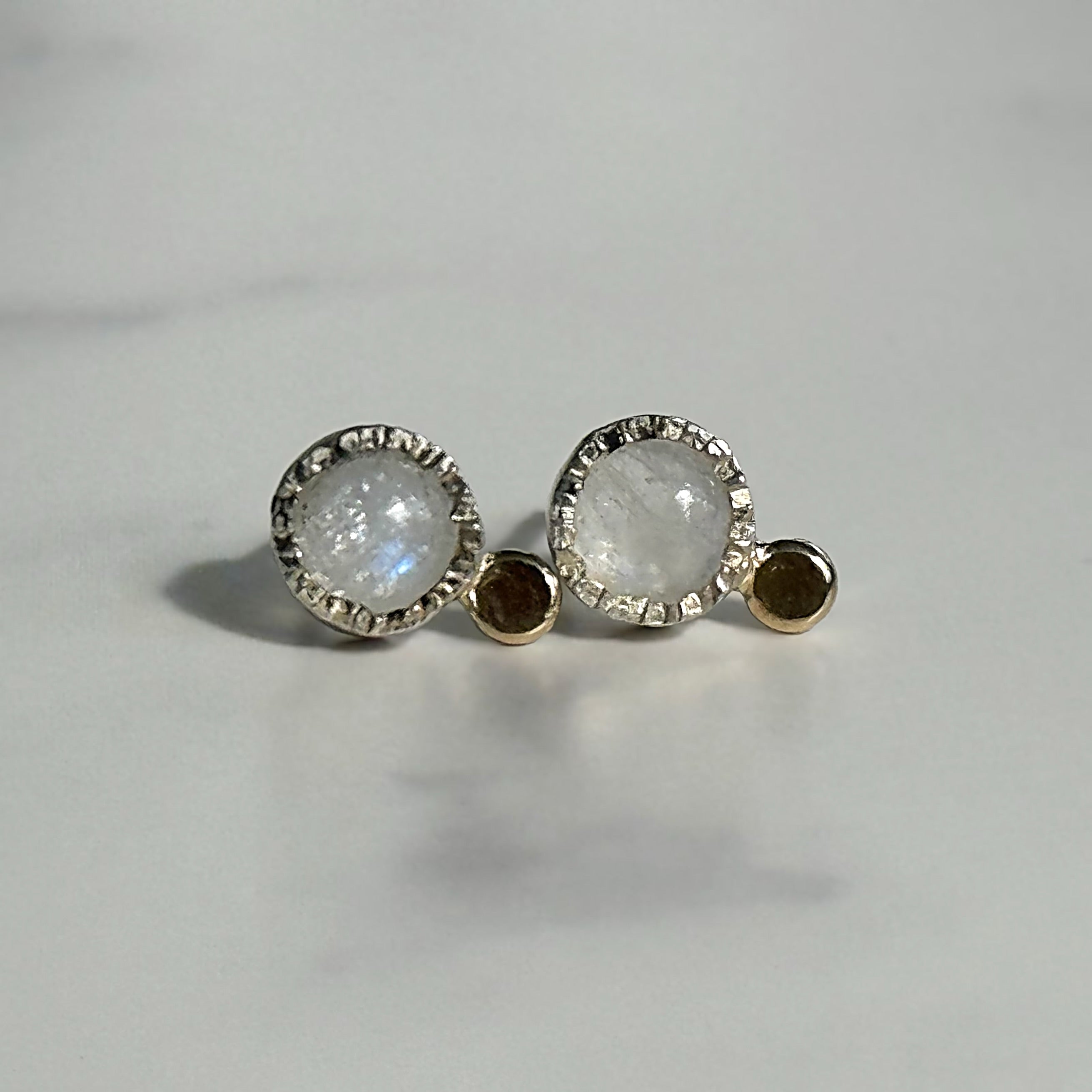 Moonstone Granule Earrings