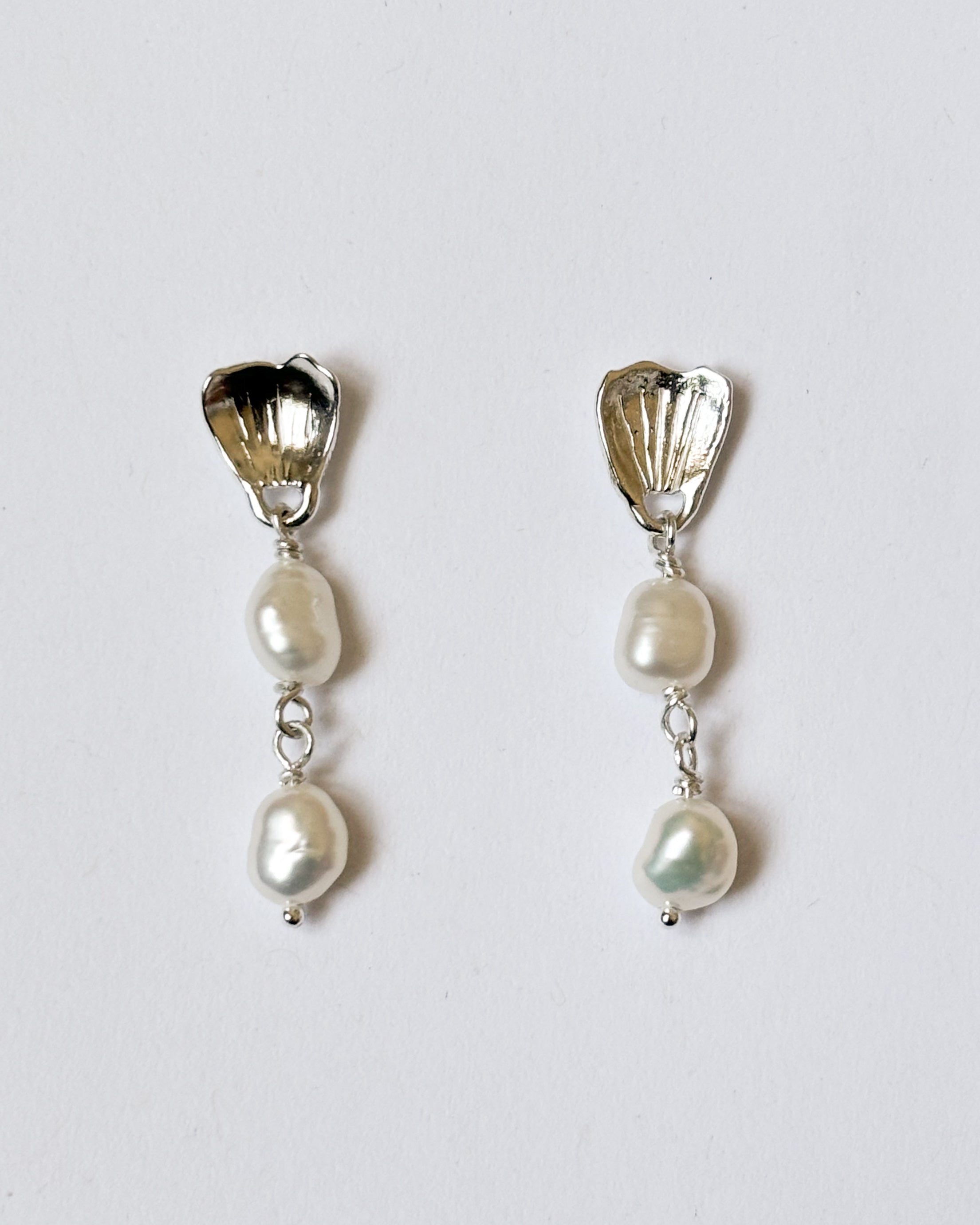 Buttercup Petal with Pearl Duo Earrings