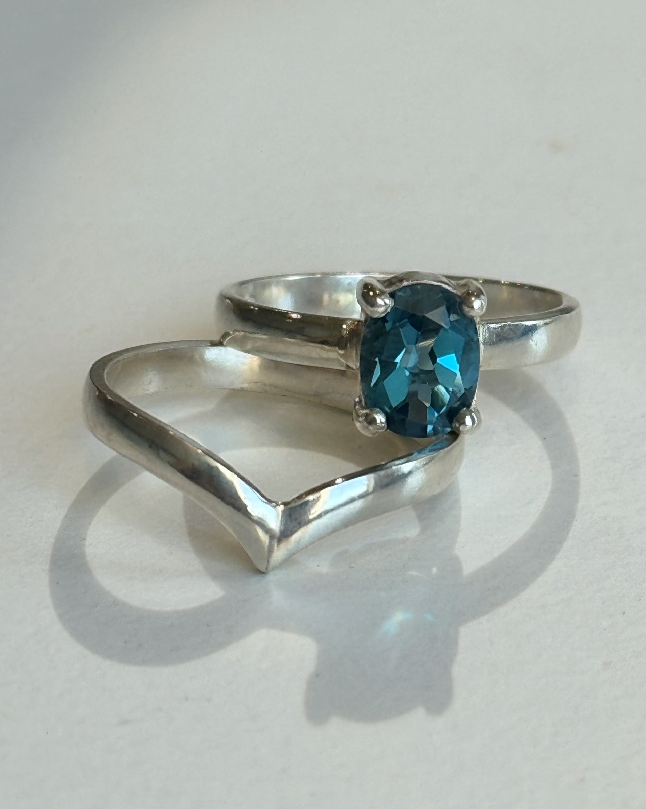 Topaz Stacking Rings