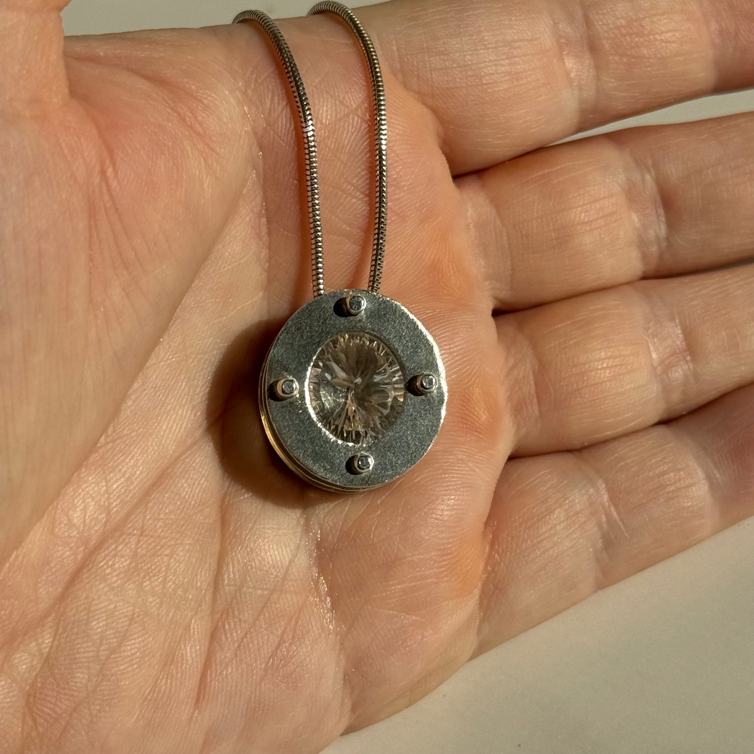 Water Quartz Strata Pendant