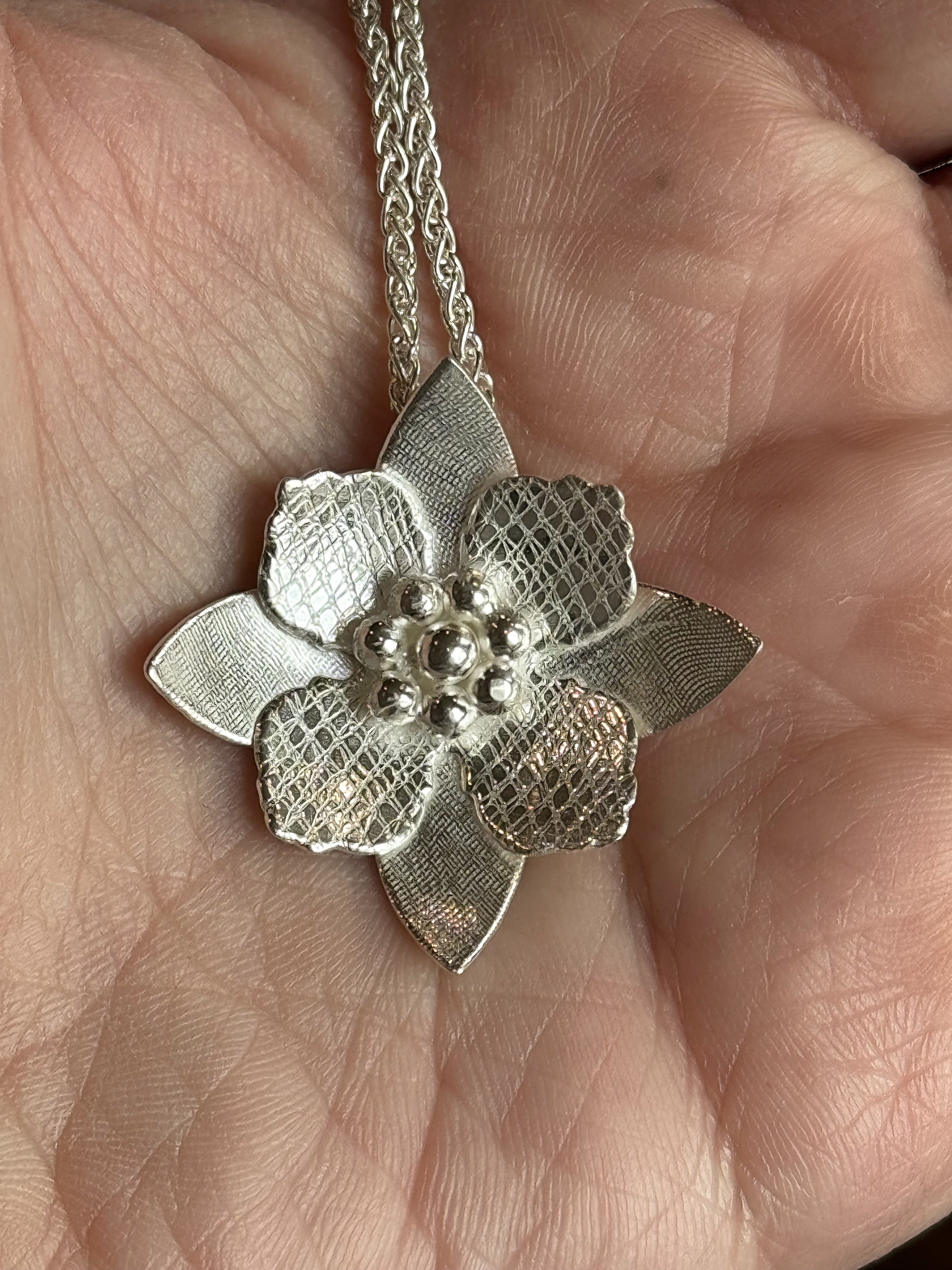 Cornus Flower Pendant