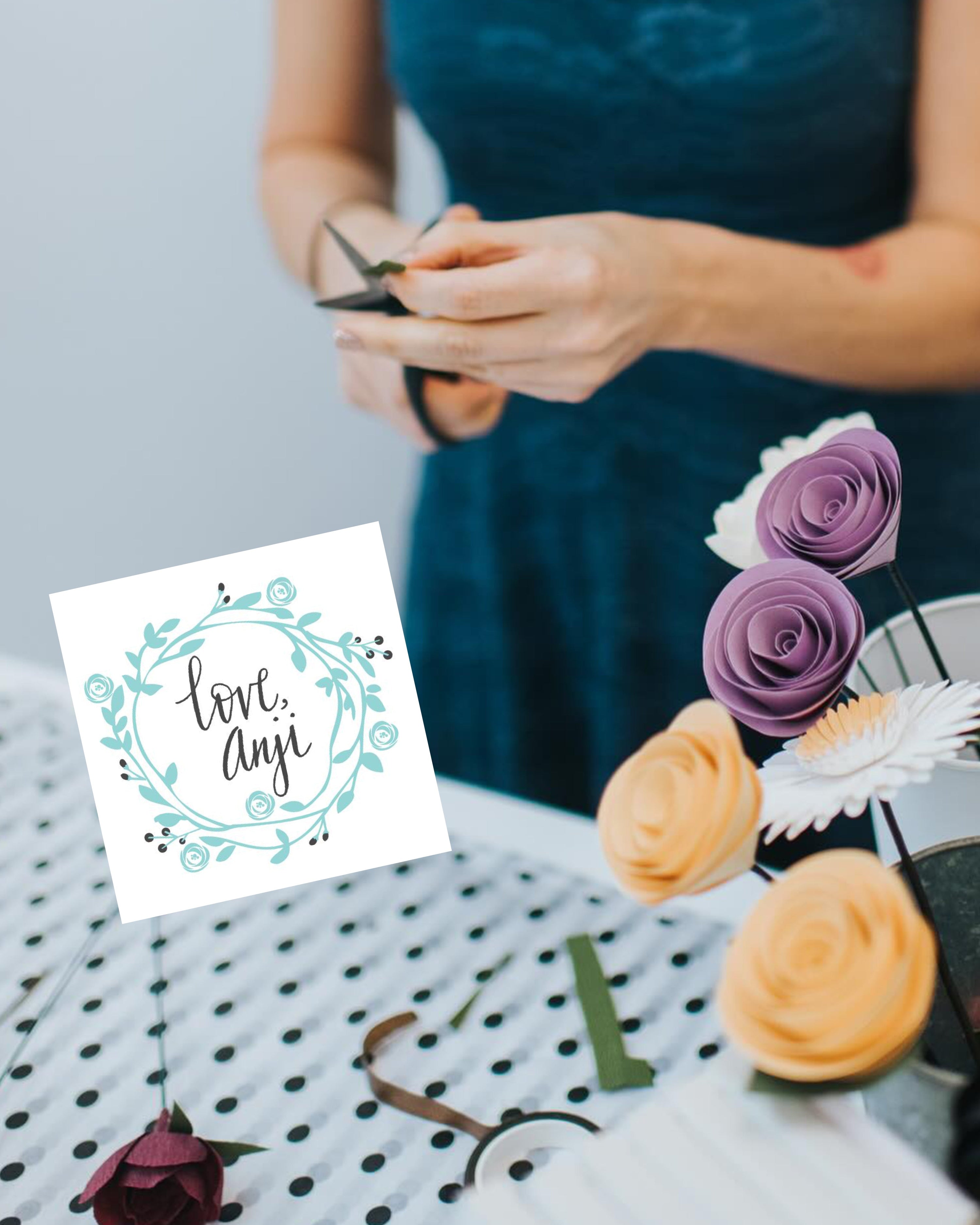 Love, Anji Paper Florist Pops Up in Store Saturday December 6th