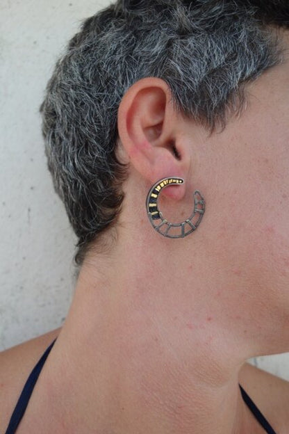 Mosaic Enso Earrings