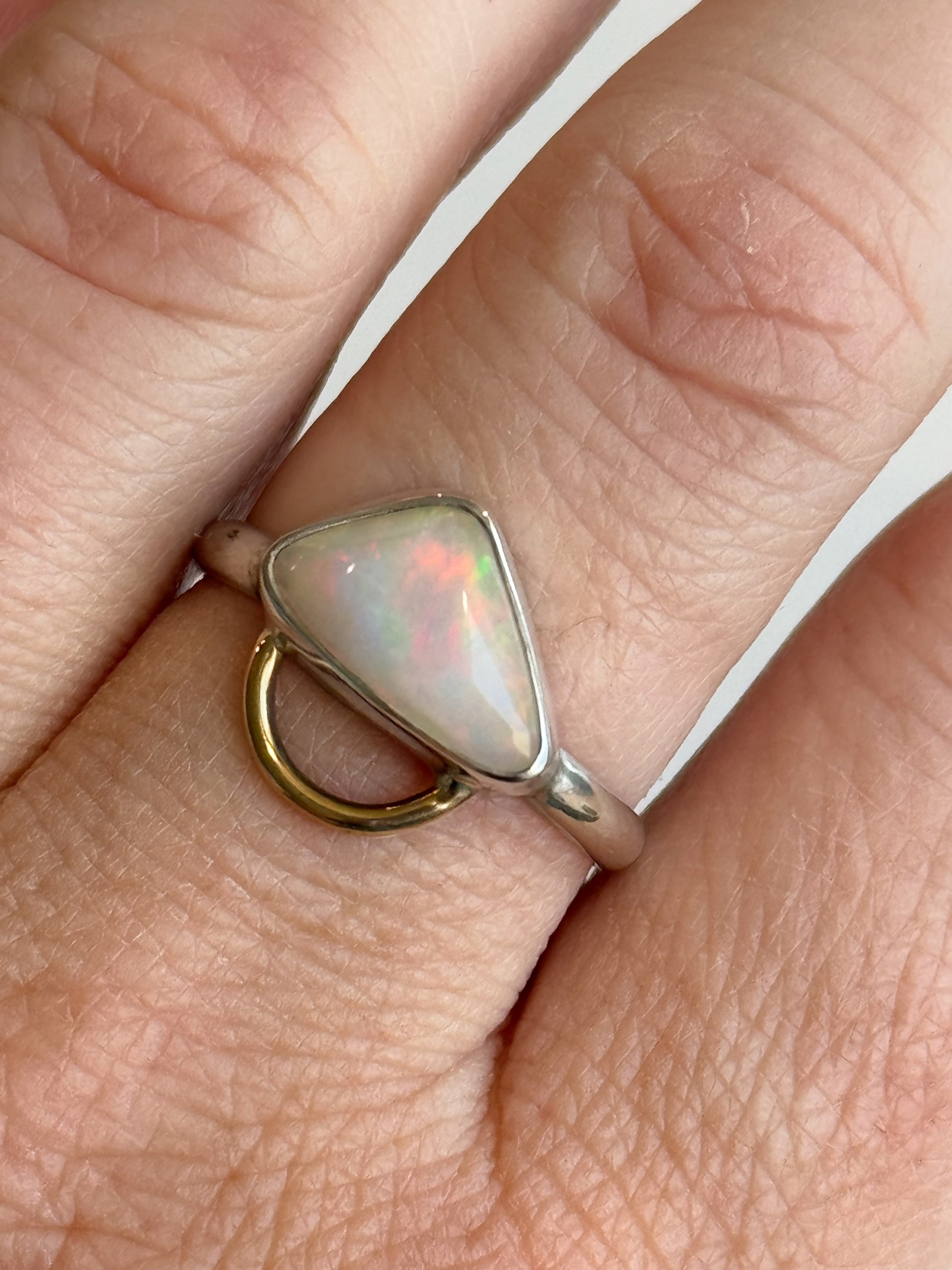 Opal Loop Ring