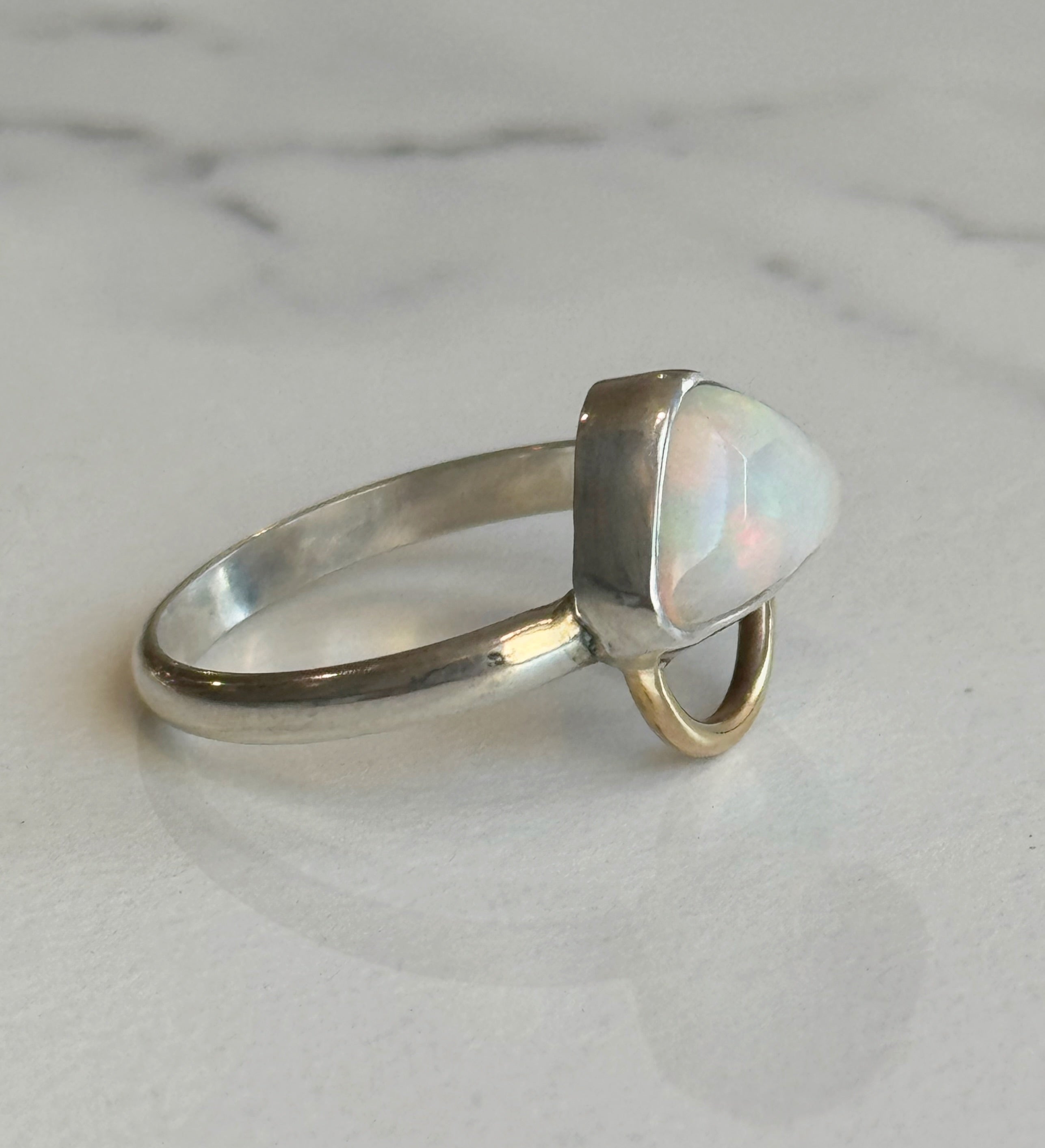 Opal Loop Ring