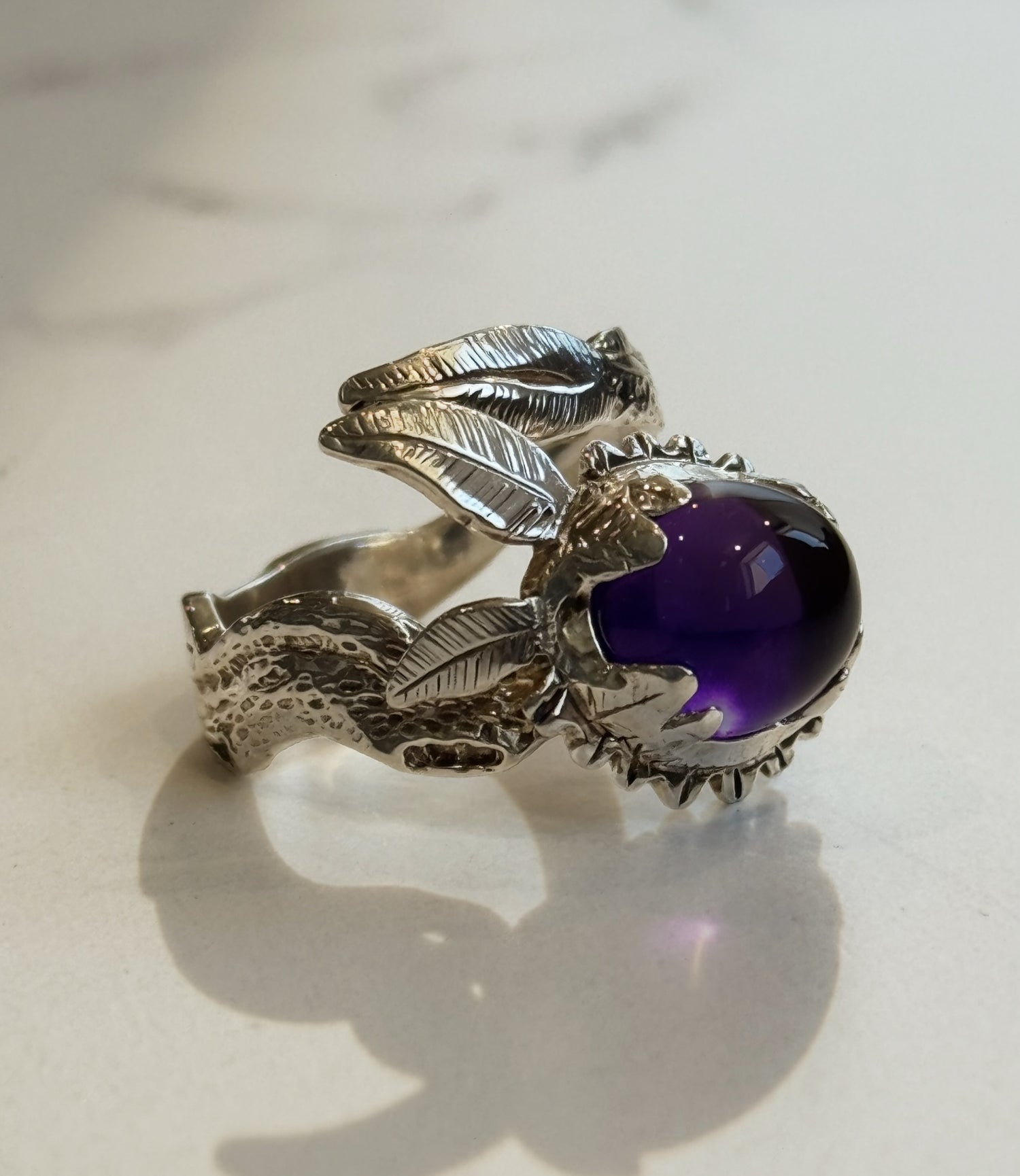 Amethyst Tree Branch Ring