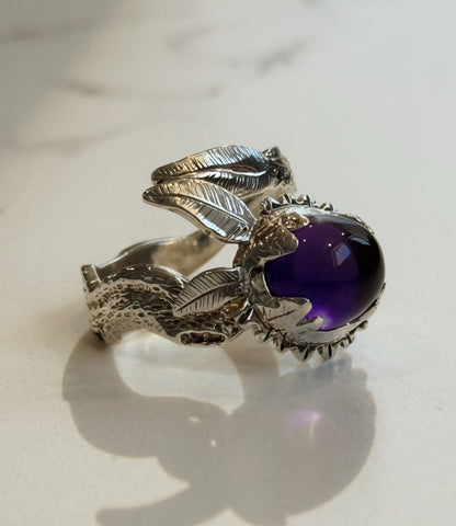 Amethyst Tree Branch Ring