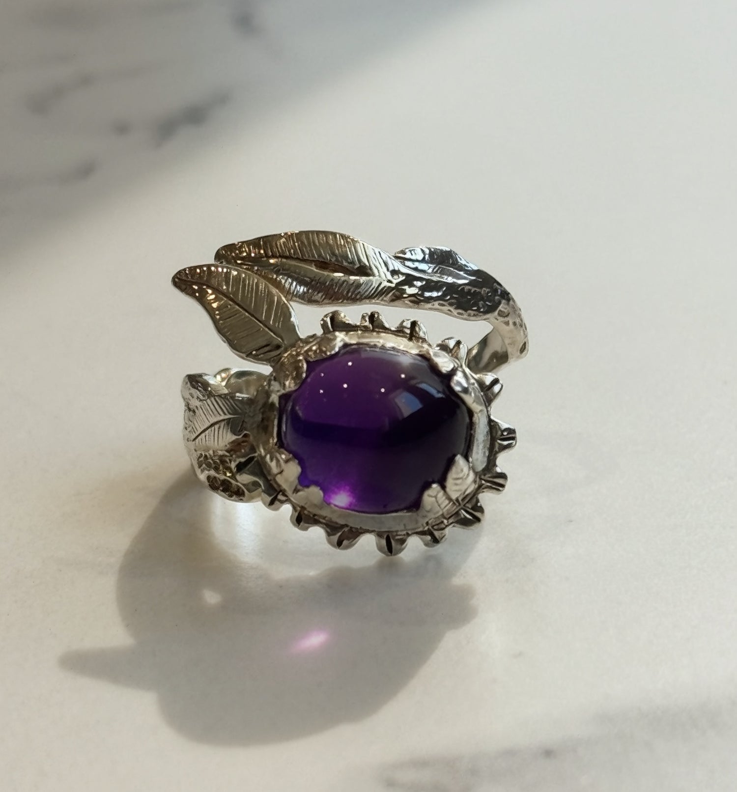 Amethyst Tree Branch Ring
