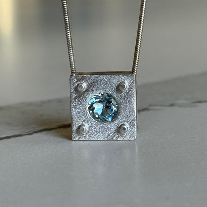 Blue Topaz Strata Pendant