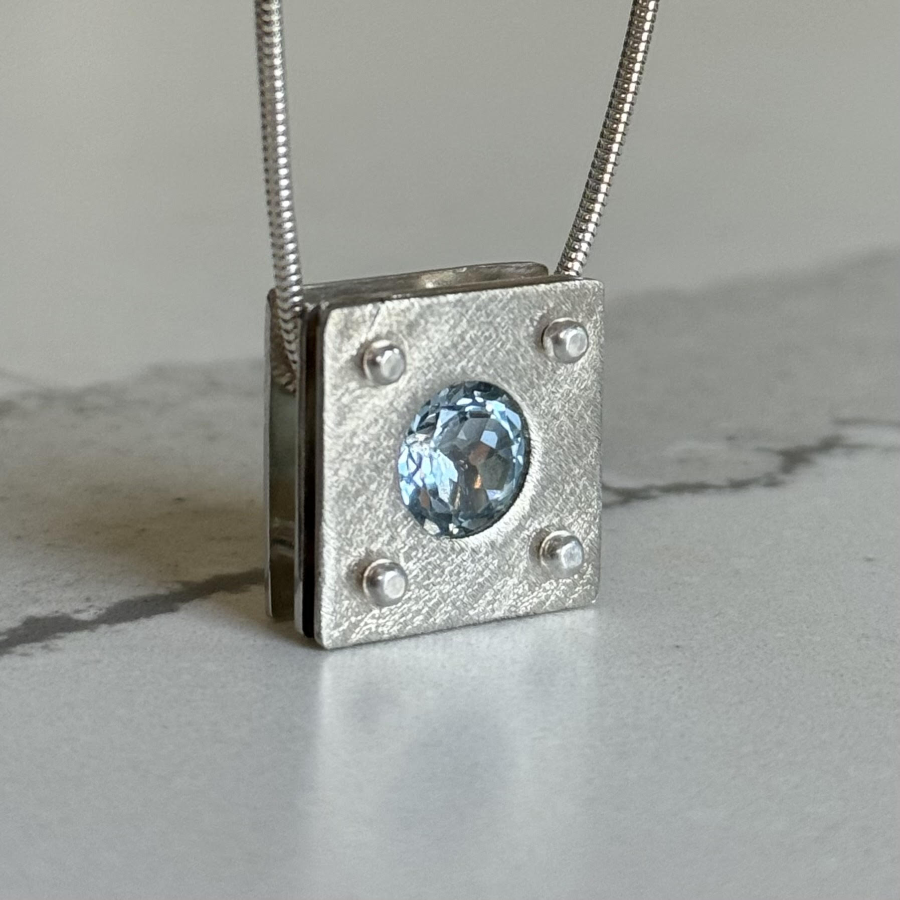 Blue Topaz Strata Pendant