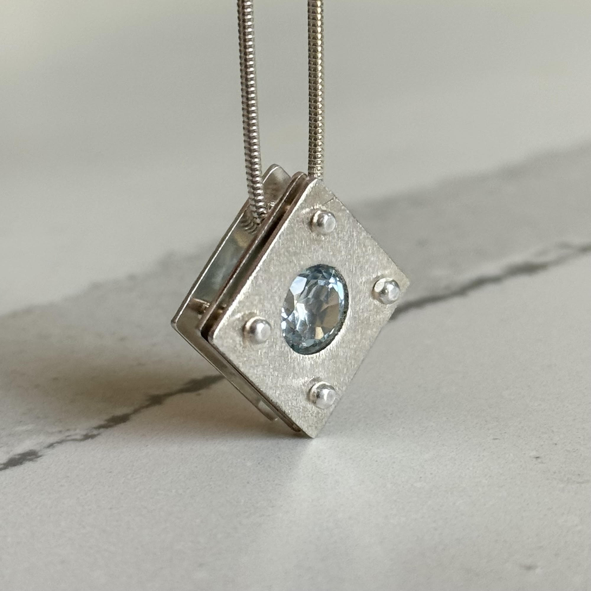 Blue Topaz Strata Pendant