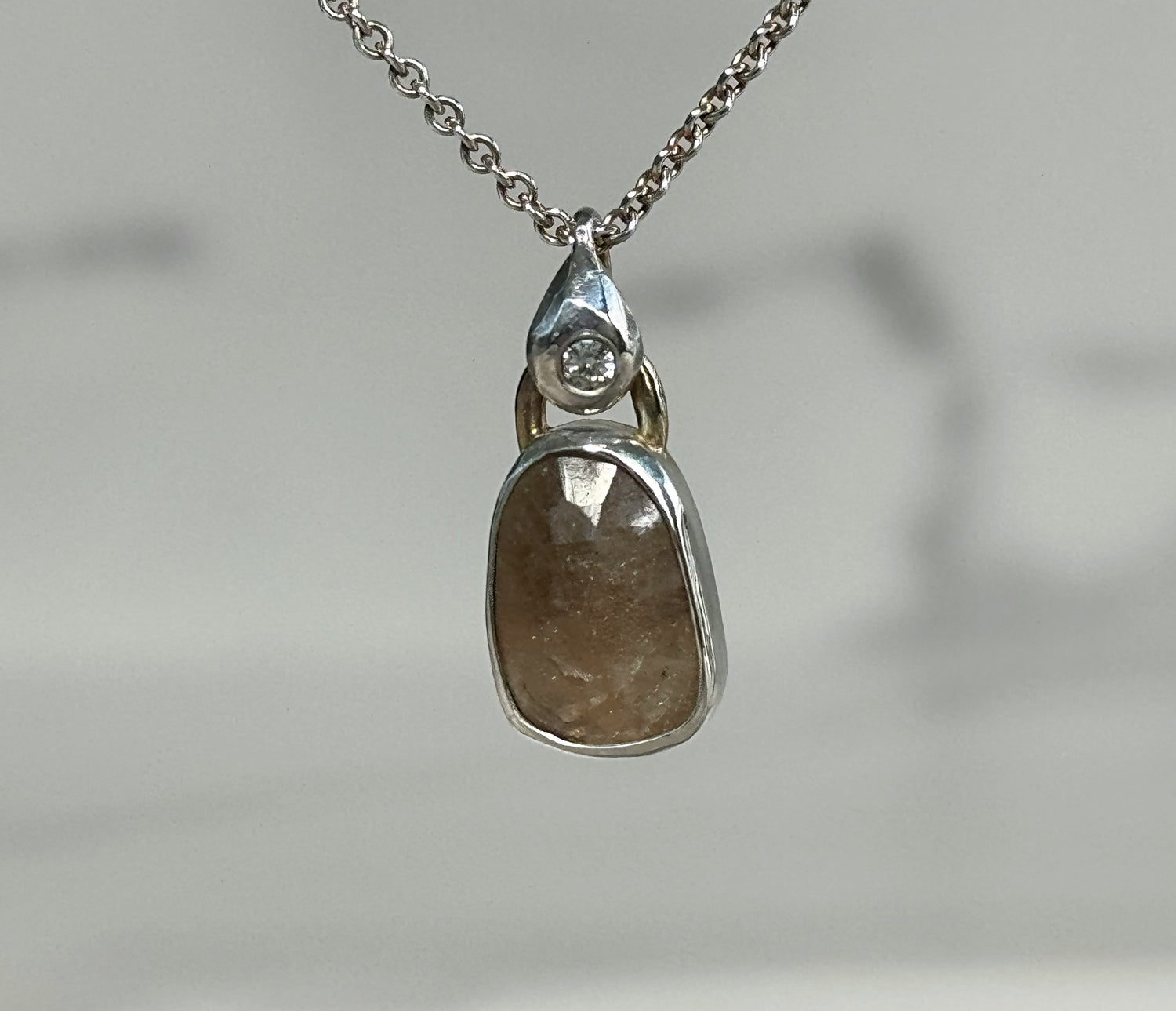 Brown Sapphire Necklace