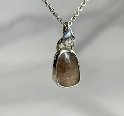 Brown Sapphire Necklace