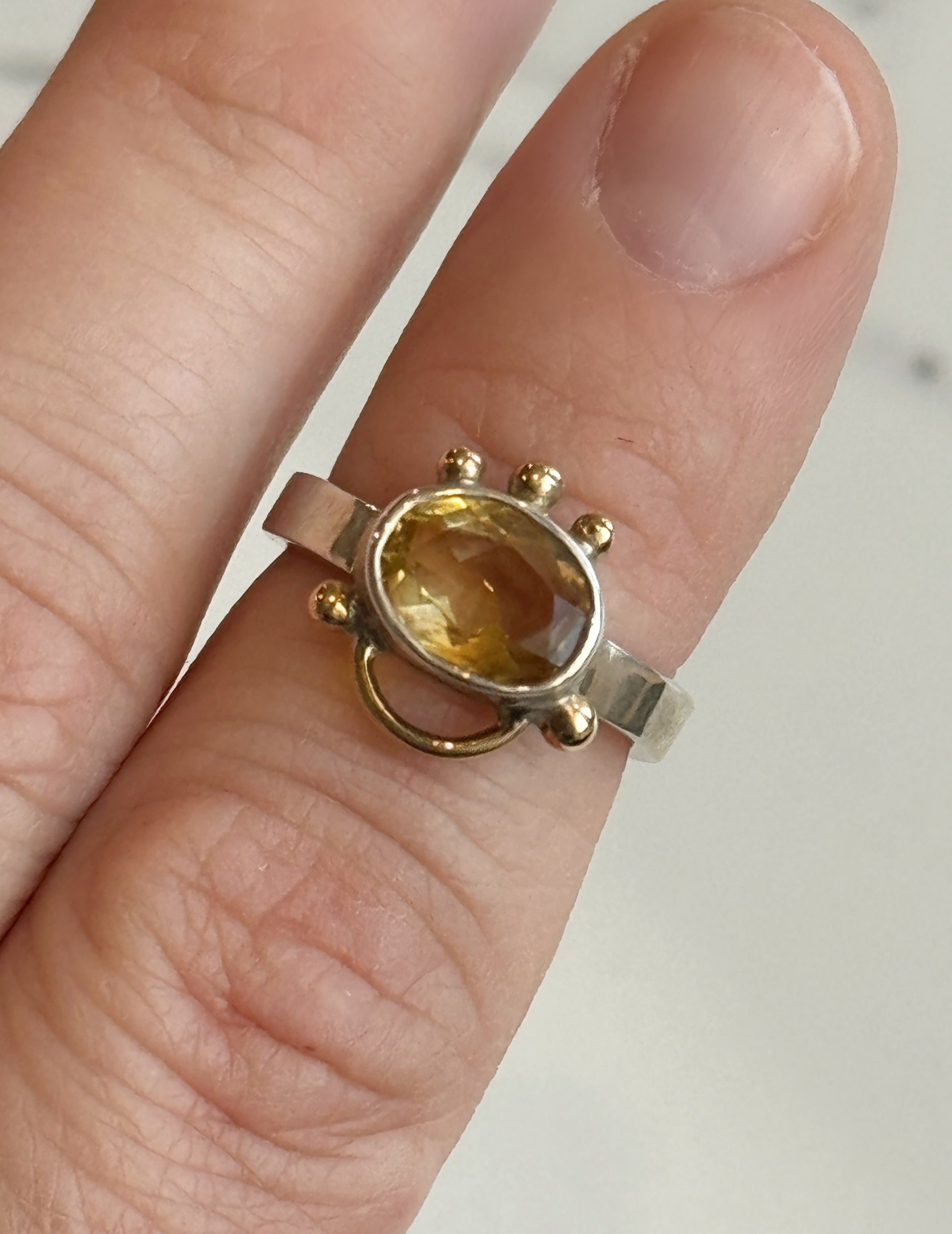 Citrine Venus Ring