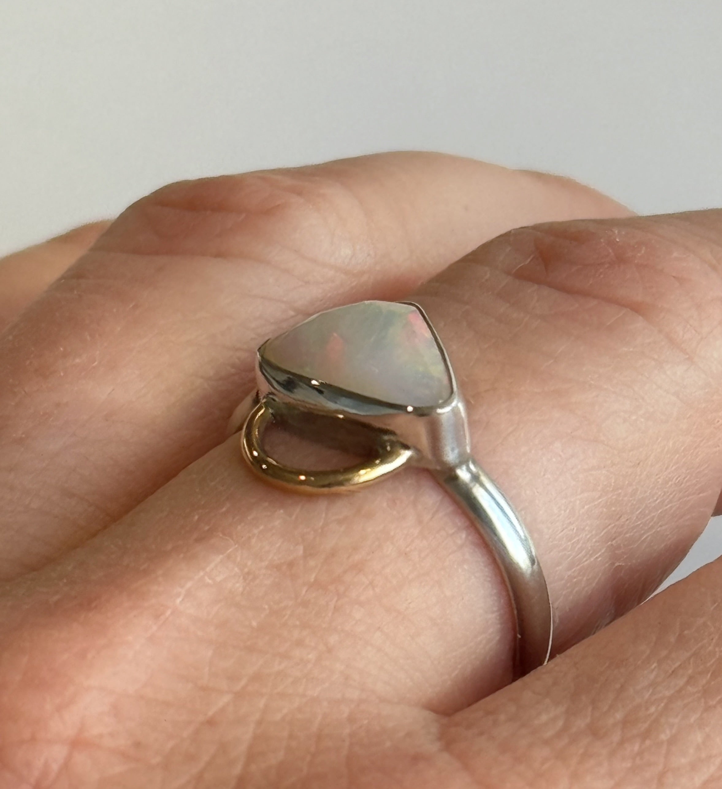Opal Loop Ring