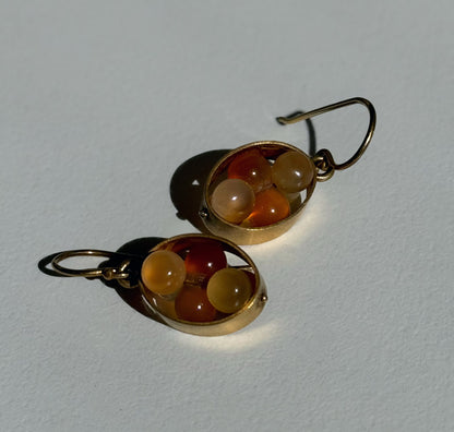 Carnelian Dangle Earrings