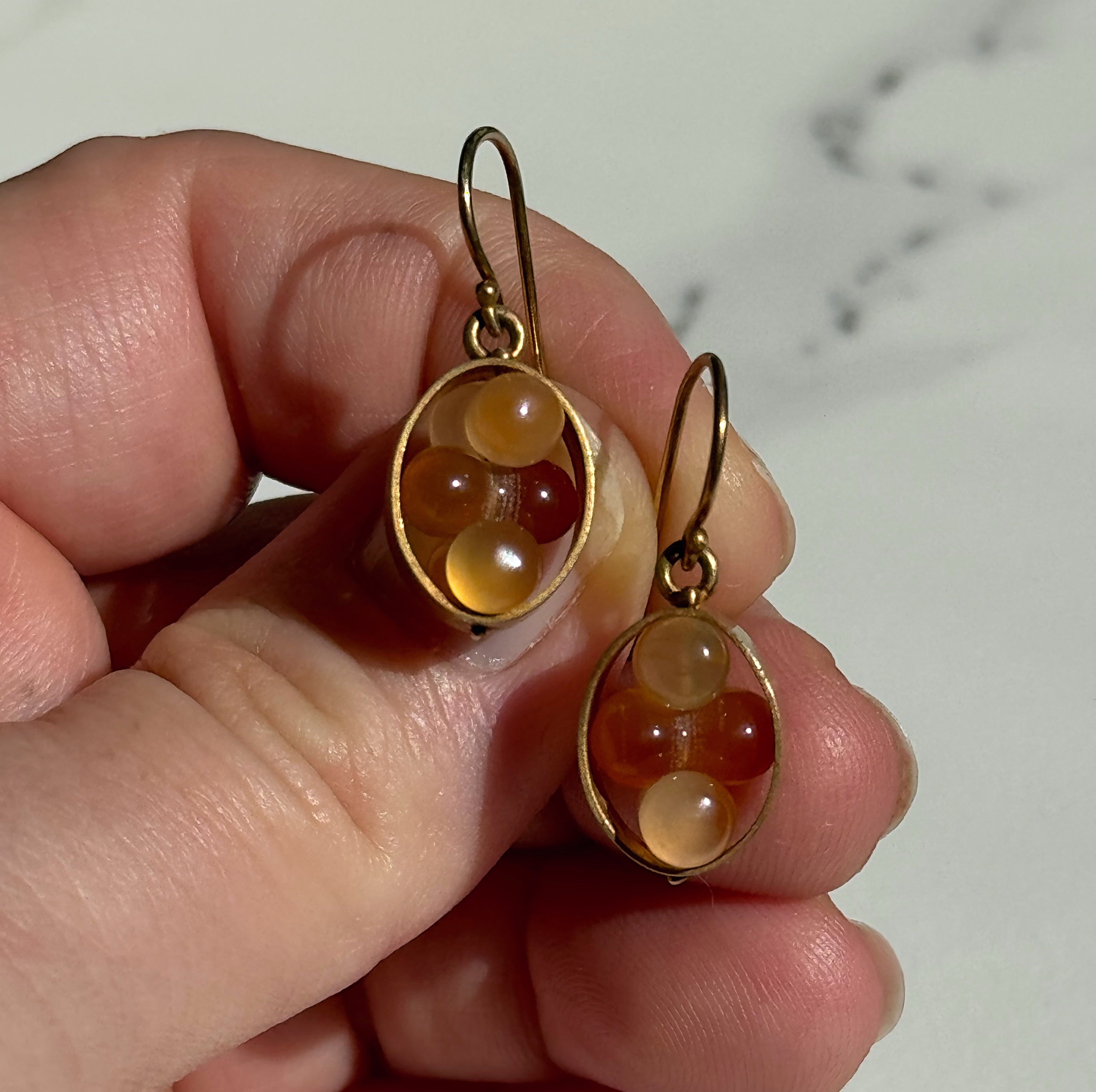 Carnelian Dangle Earrings