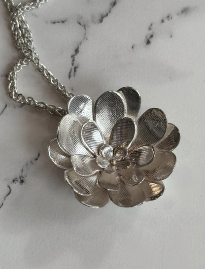 Sterling Chrysanthemum Pendant