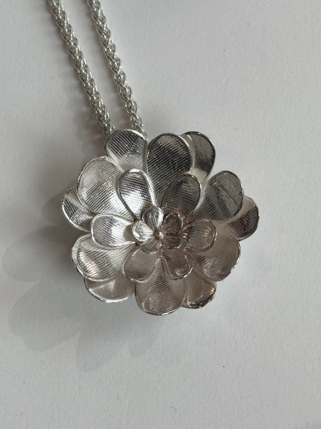 Sterling Chrysanthemum Pendant
