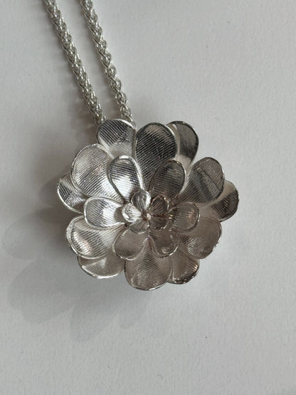 Sterling Chrysanthemum Pendant