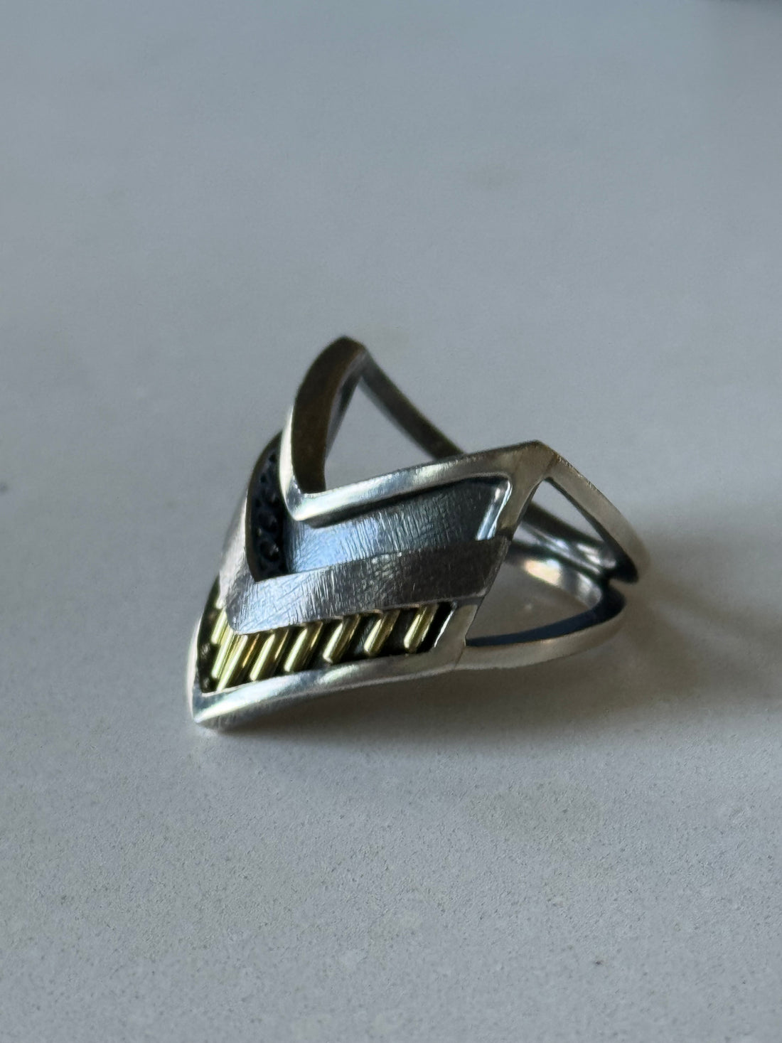 Closed Back Chevron Ring