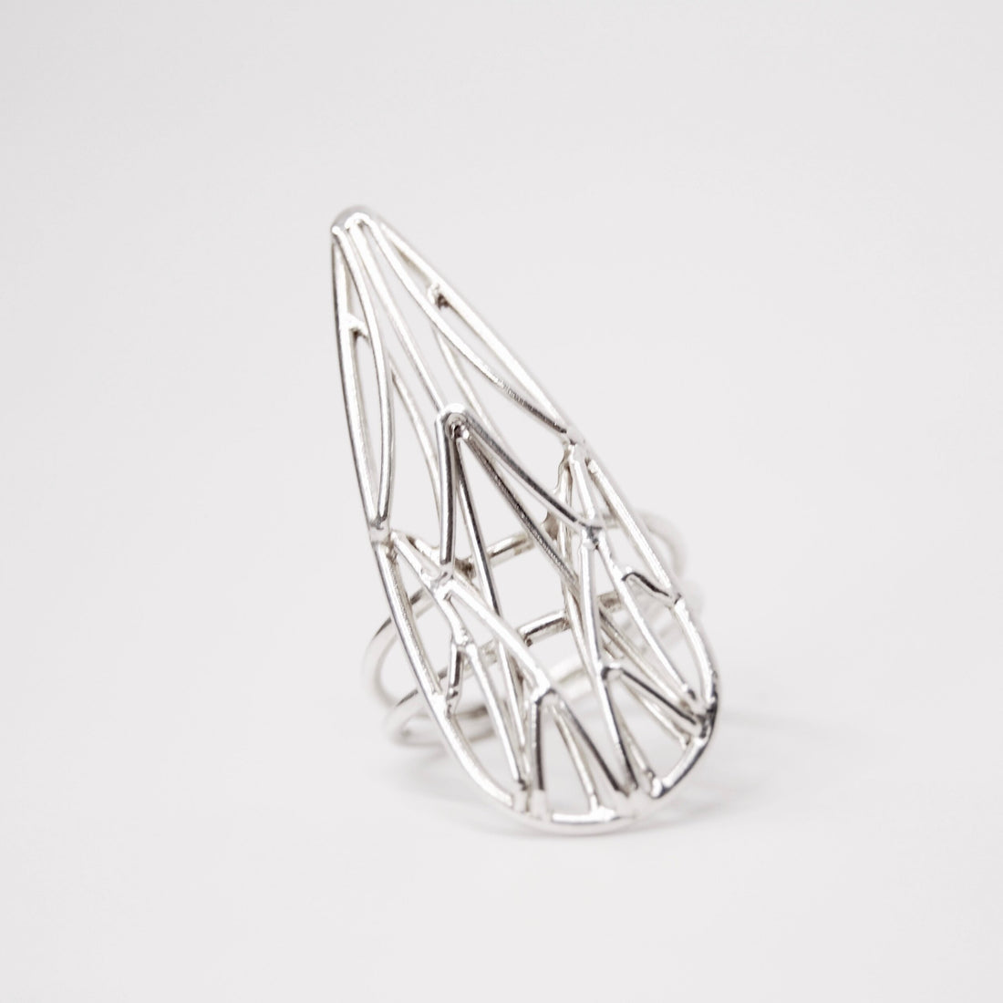 Medium Teardrop Openwork Ring