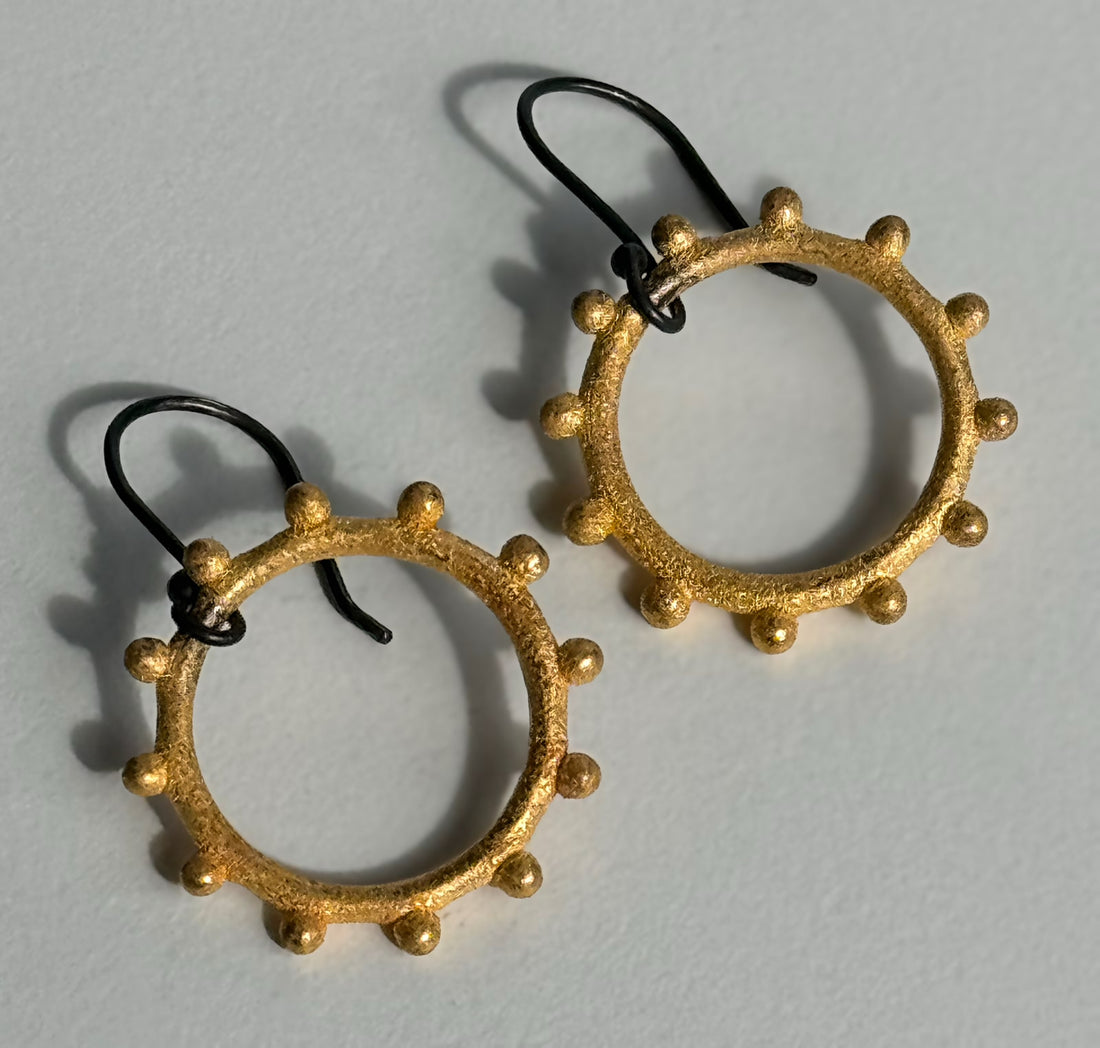 Steel Circle Earrings