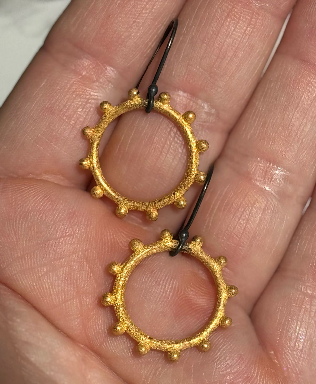 Steel Circle Earrings