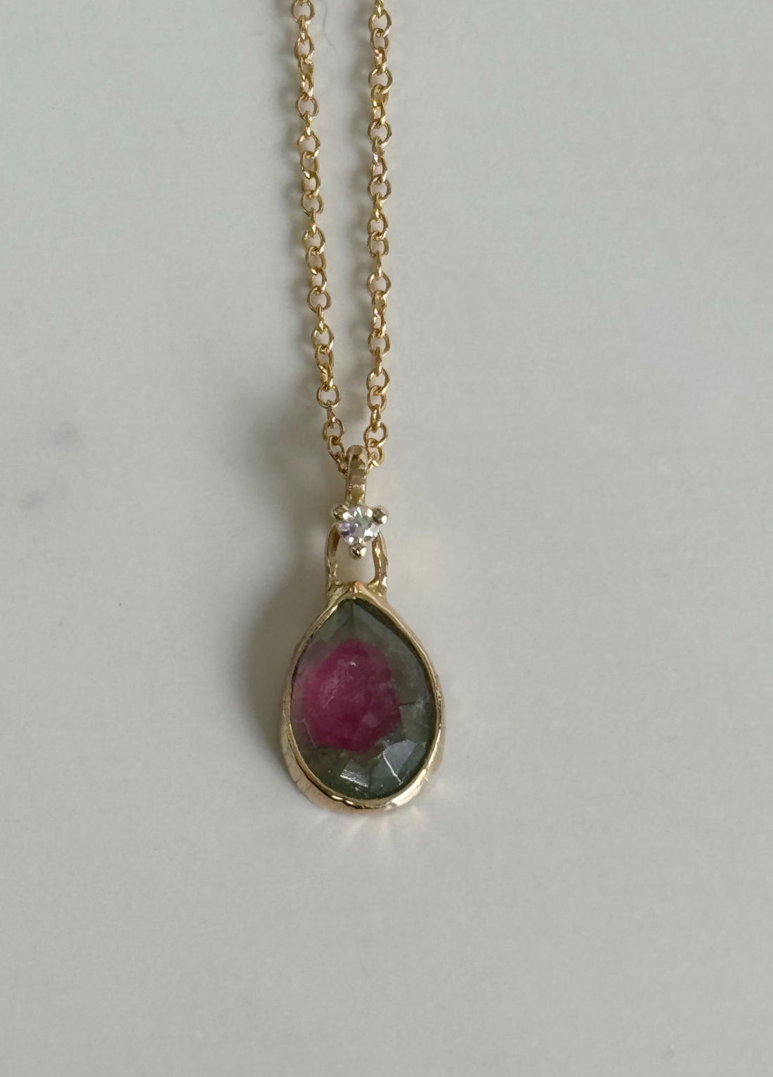 Watermelon Tourmaline Necklace