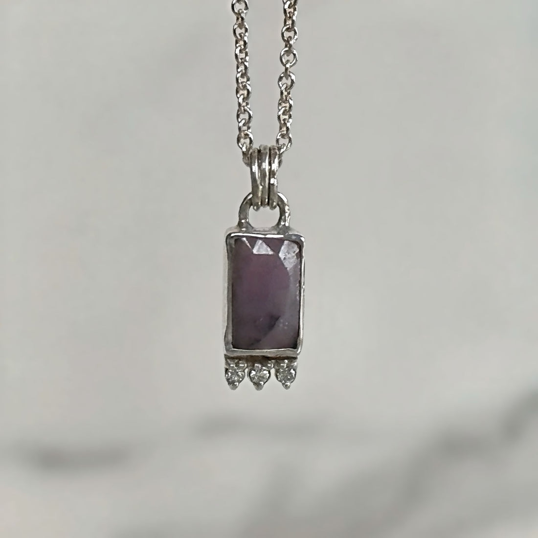 Pink Sapphire Necklace