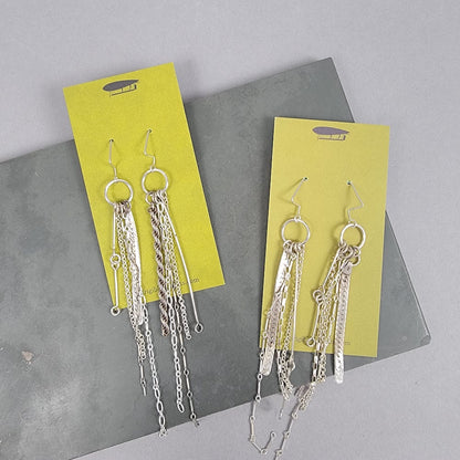 Jumble Earrings - Silver