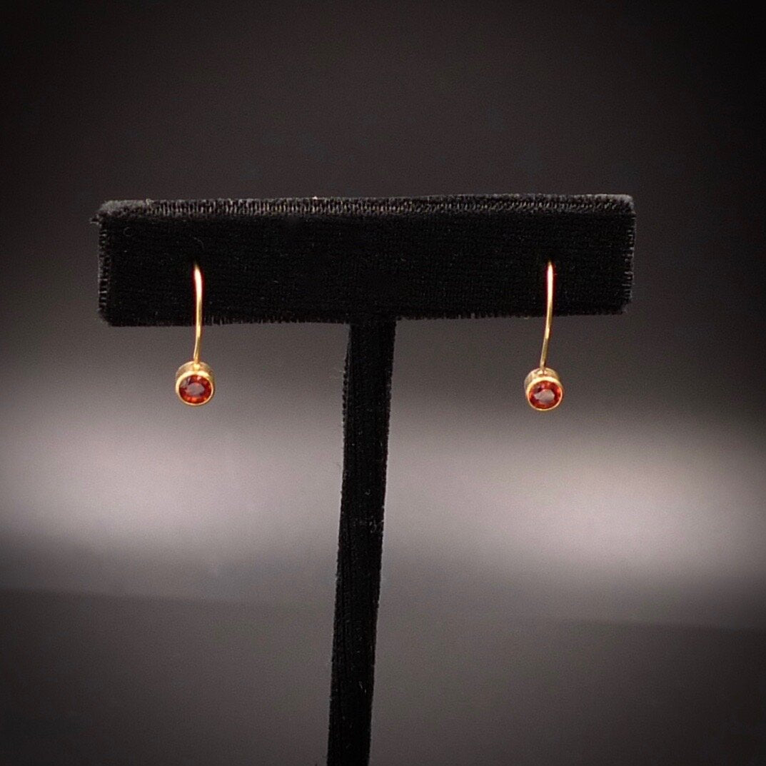 Garnet Dangle Earrings