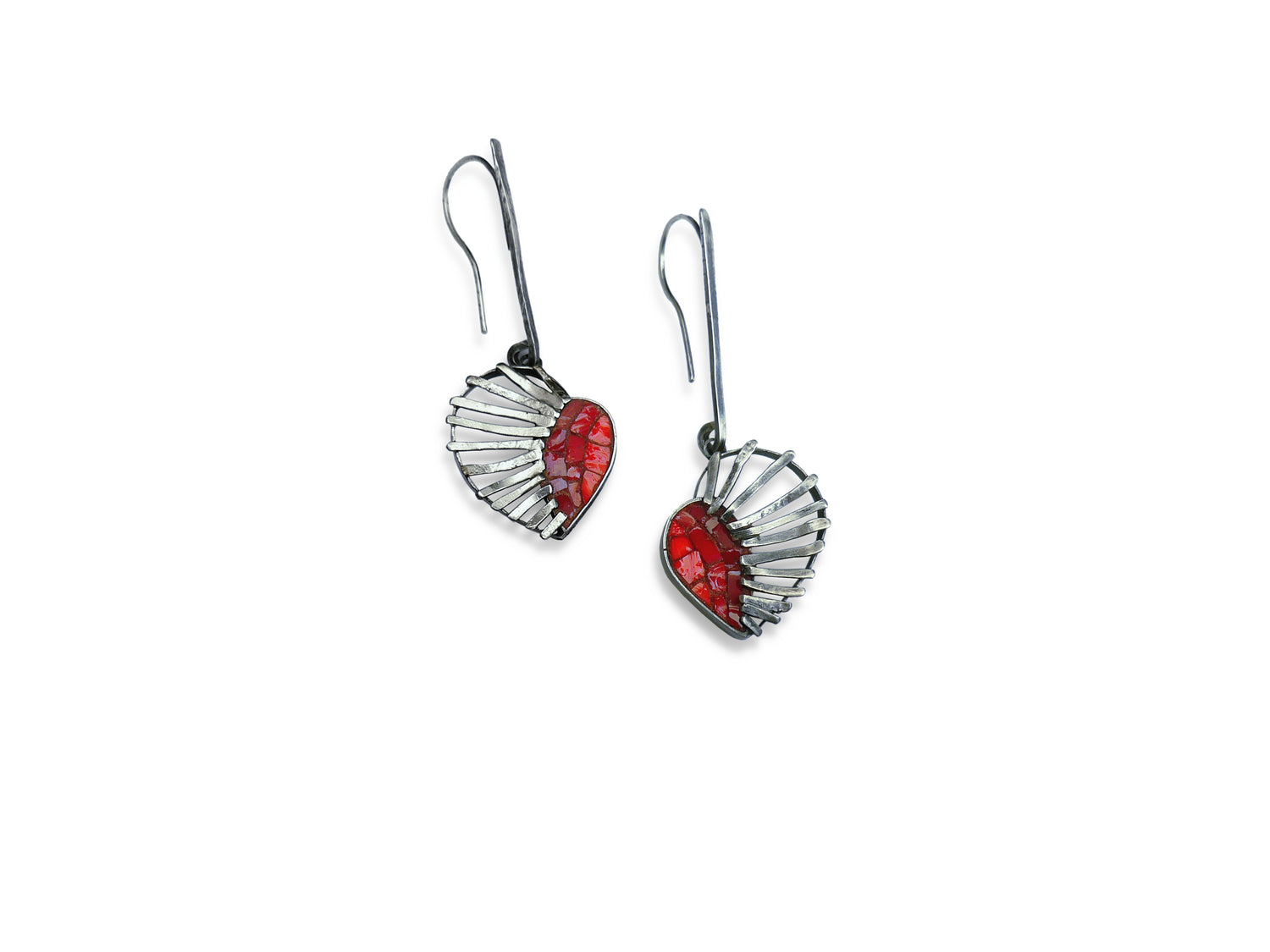 Red Hearts Earrings