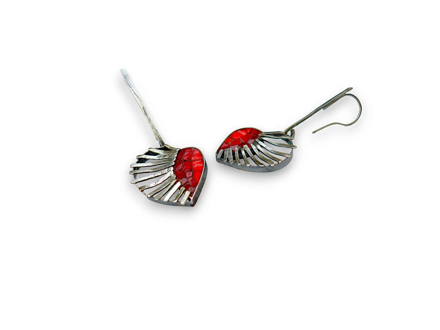 Red Hearts Earrings