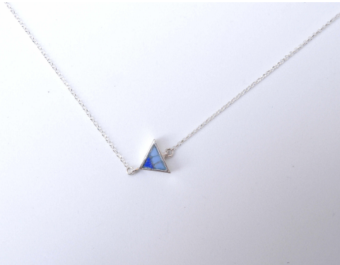 Mini Mosaic Triangle Necklace