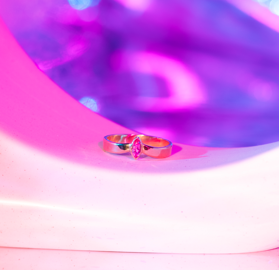 Pink Tiara Ring