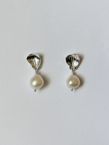 Buttercup Petal with Pearl Earrings