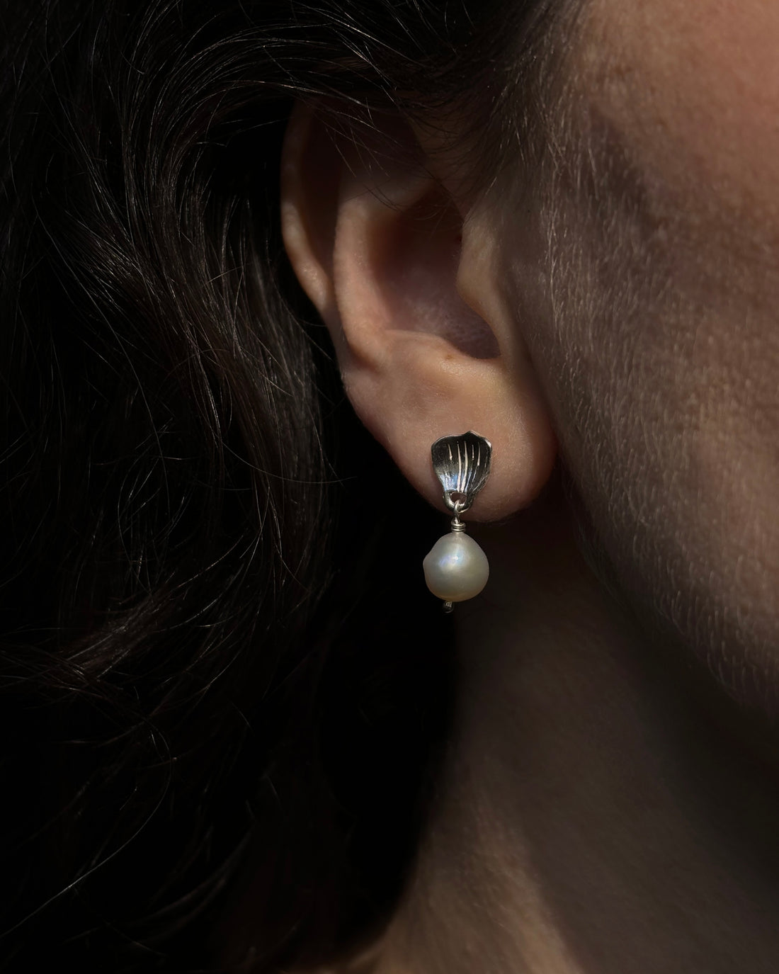 Buttercup Petal with Pearl Earrings
