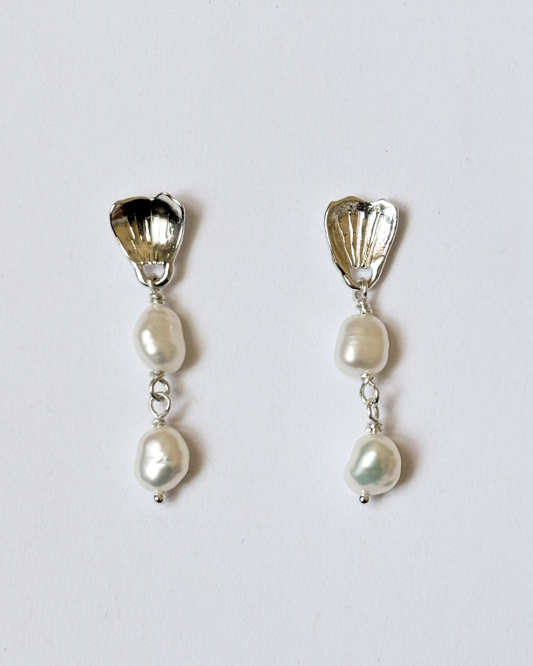 Buttercup Petal with Pearl Duo Earrings
