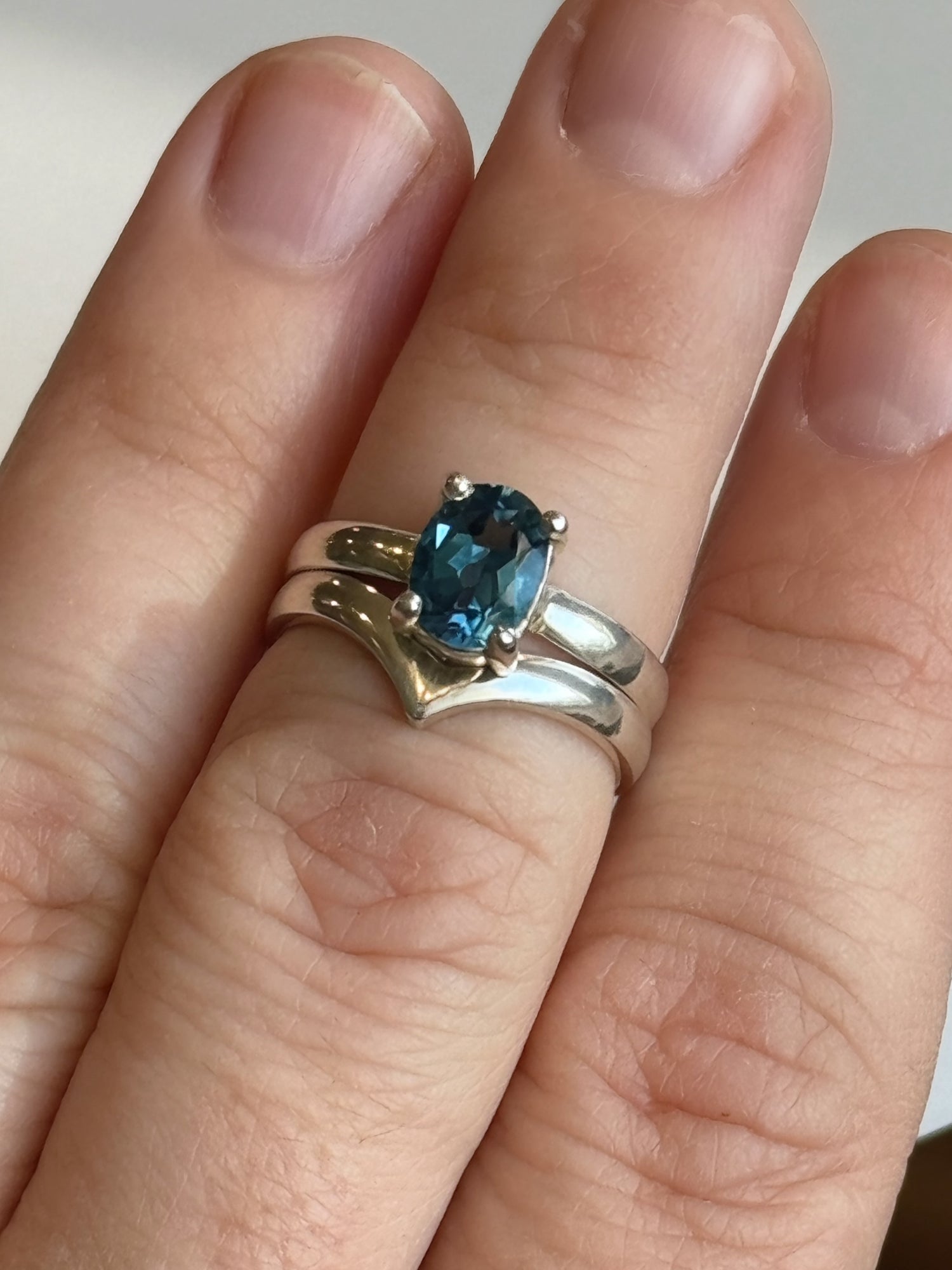 Topaz Stacking Rings