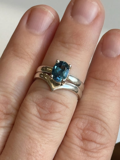 Topaz Stacking Rings